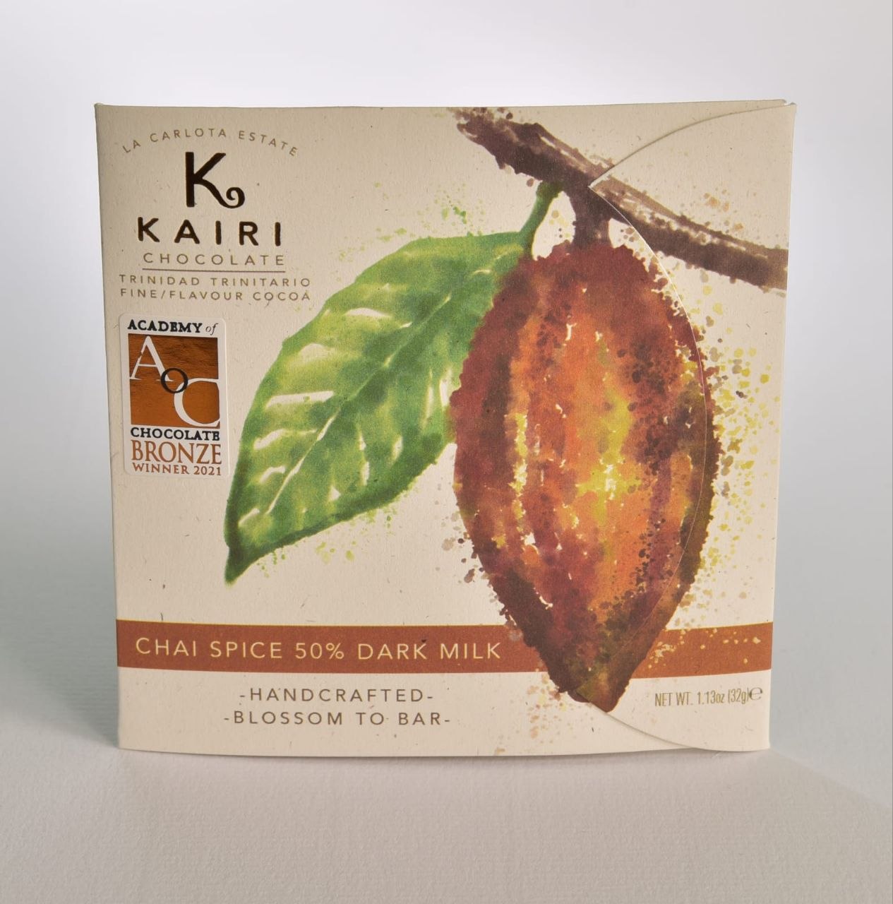 Chai Spice 50% Dark Milk - KAIRI Chocolate, Trinidad&Tobago