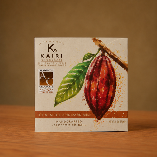 Chai Spice 50% Dark Milk - KAIRI Chocolate, Trinidad&Tobago